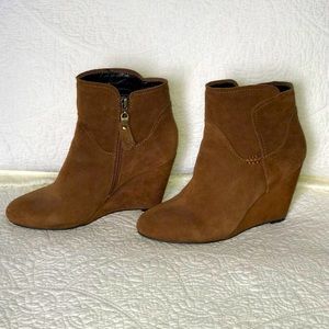 Real suede leather ankle boots